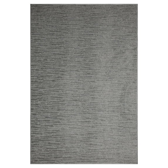 Furnishmyplace Abstract Contemporary Stripes Plush - Easy Fit Light Grey, Area Rug 10' x 13'