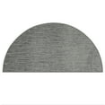 thumbnail image 1 of Furnishmyplace Abstract Contemporary Stripes Plush - Easy Fit Light Grey, Area Rug 18" x 36" Half Round, 1 of 4