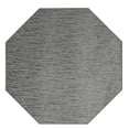 thumbnail image 1 of Furnishmyplace Abstract Contemporary Stripes Plush - Easy Fit Light Grey, Area Rug 9' Octagon, 1 of 4