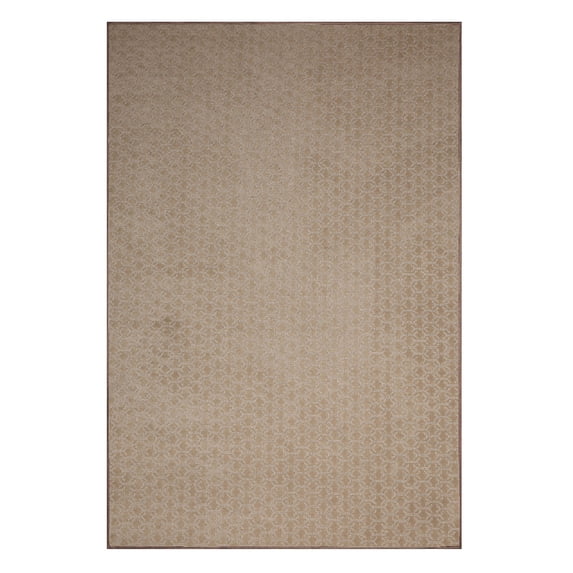 Furnishmyplace Abstract Geometrical Honeycomb Textured Modern Valid Brown, Area Rug 10' x 12'