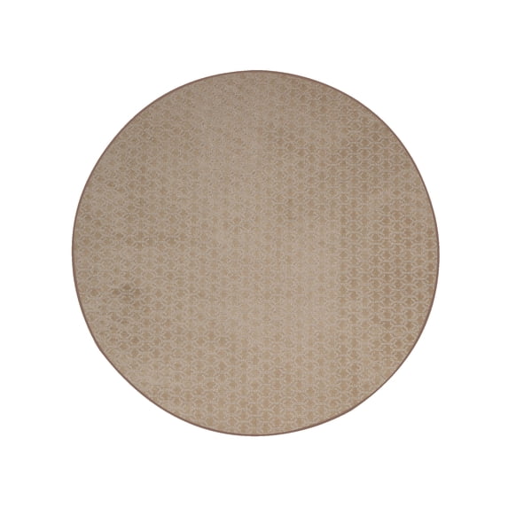 Furnishmyplace Abstract Geometrical Honeycomb Textured Modern Valid Brown, Area Rug 11' Round