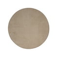 thumbnail image 1 of Furnishmyplace Abstract Geometrical Honeycomb Textured Modern Valid Brown, Area Rug 12' Round, 1 of 12