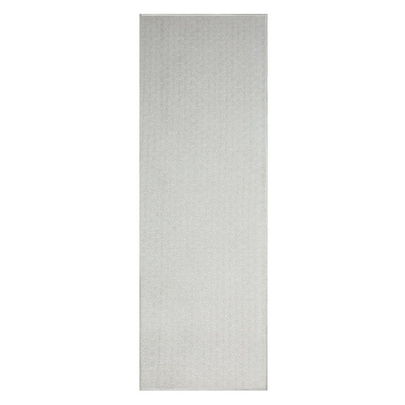 Furnishmyplace Abstract Geometrical Honeycomb Textured Modern Valid Ivory, Area Rug 4' x 24'