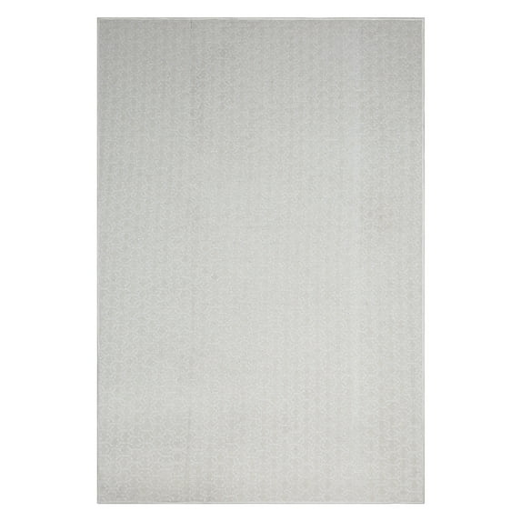 Furnishmyplace Abstract Geometrical Honeycomb Textured Modern Valid Ivory, Area Rug 7' x 9'