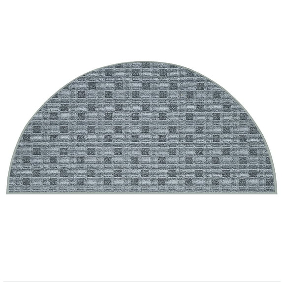 Furnishmyplace Abstract Indoor/Outdoor Commercial Color Rug - Grey, Area Rugs 72" x 144" Half Round