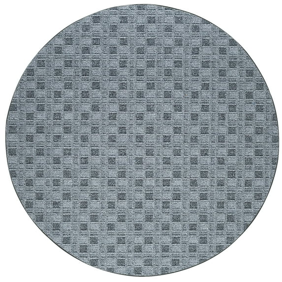 Furnishmyplace Abstract Indoor/Outdoor Commercial Color Rug - Grey, Area Rugs 8' Round