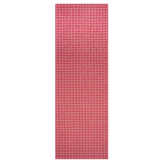 Furnishmyplace Corner Indoor/Outdoor Commercial Color Rug - Red, Area Rugs 2' x 46'