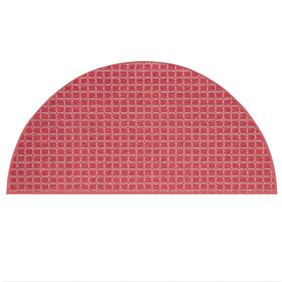Furnish My Place Corner Indoor/Outdoor Commercial Color Rug - Red, 20" x 40" Half Round, Pet and Kids Friendly Rug. Made in USA, HalfRound, Area Rugs Great for Kids, Pets, Event, Wedding