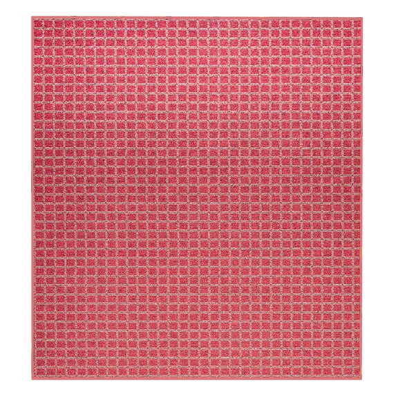 Furnishmyplace Corner Indoor/Outdoor Commercial Color Rug - Red, Area Rugs 9' x 9'
