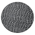 thumbnail image 1 of Furnishmyplace Crocodile Light Grey Area Rug for Living Room, Dining Room, Kids 4' Round - Green/Teal, 1 of 5