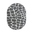thumbnail image 1 of Furnishmyplace Crocodile Light Grey Area Rug for Living Room, Dining Room, Kids 5' x 8' Oval - Green/Teal, 1 of 5