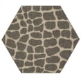 thumbnail image 1 of Furnishmyplace Crocodile Lounge Around Area Rug for Living Room, Dining Room, Kids 2' Hexagon - Natural/Criss Cross, 1 of 2