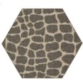 thumbnail image 1 of Furnishmyplace Crocodile Lounge Around Area Rug for Living Room, Dining Room, Kids 6' Hexagon - Natural/Criss Cross, 1 of 2