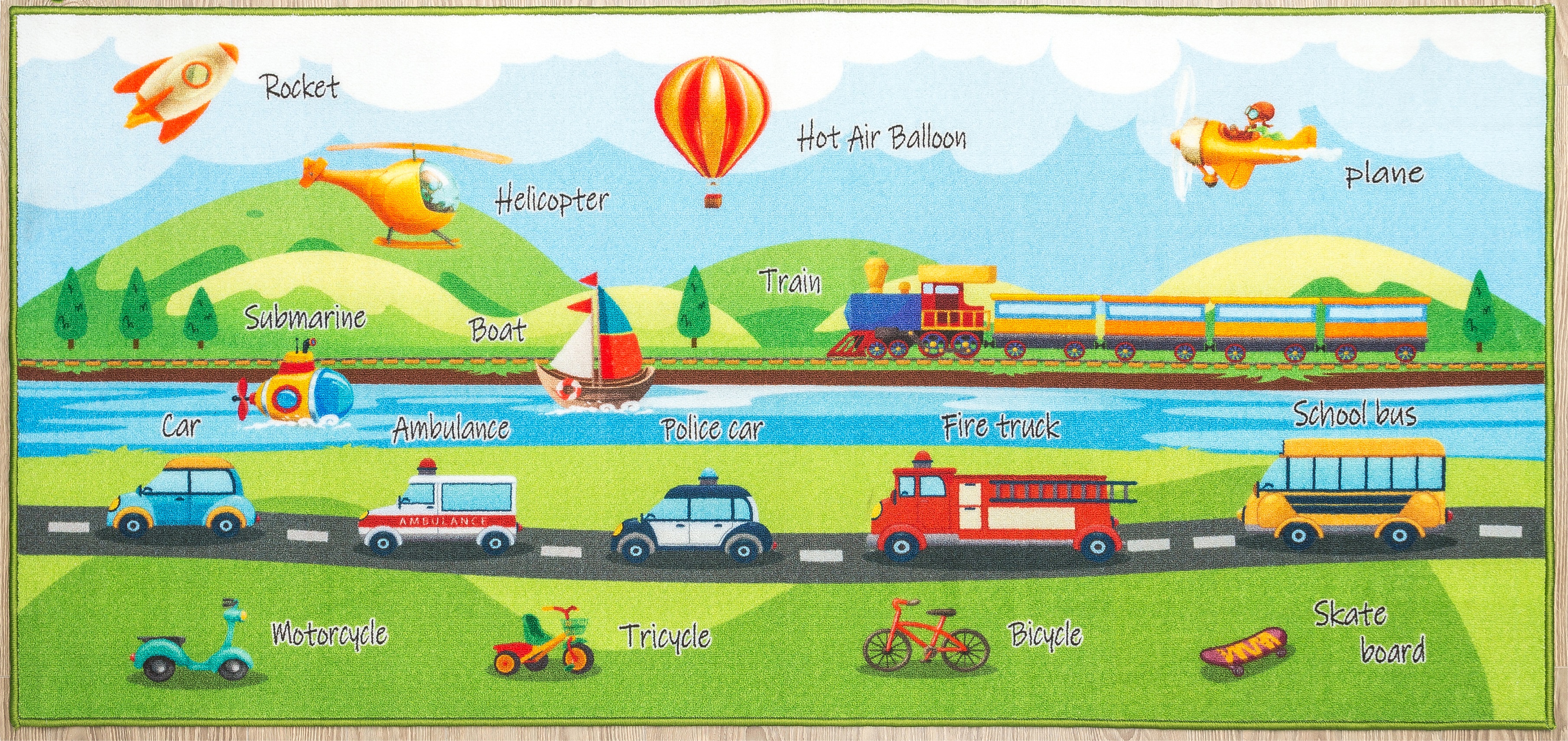 Transportation Rug Furnishmyplace Furnish My Place 764 Transportation HD Modes of ...