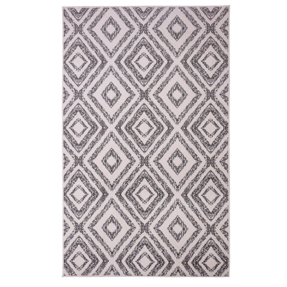 Furnishmyplace Furnish My Place Geometric Diamond Rug - Peach, Moroccan Area Rug 3'6"x5'6"