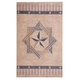 thumbnail image 1 of Furnishmyplace Furnish My Place Texas Star Rug - Beige, Novelty Star Rug 5'x8', 1 of 8