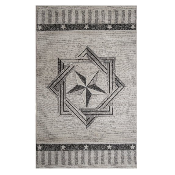 Furnishmyplace Furnish My Place Texas Star Rug - Peach, Novelty Star Rug 2'x4'