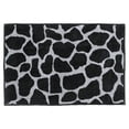thumbnail image 1 of Furnishmyplace Giraffe Black Grey Area Rug for Living Room, Dining Room, Kids 2' x 6' - Natural/Criss Cross, 1 of 5