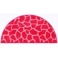 thumbnail image 1 of Furnishmyplace Giraffe Girly Giraffe Area Rug for Living Room, Dining Room, Kids 24" x 48" Half Round, 1 of 5