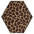 thumbnail image 1 of Furnishmyplace Giraffe Tall Order Area Rug for Living Room, Dining Room, Kids 12' Hexagon, 1 of 5