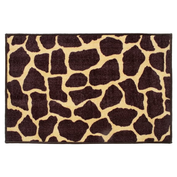 Furnish My Place Animal Print Rug - 8 ft. x 9 ft., Giraffe Tall Order, Nylon Rug for Patio, Garden, Hallway, Living Room