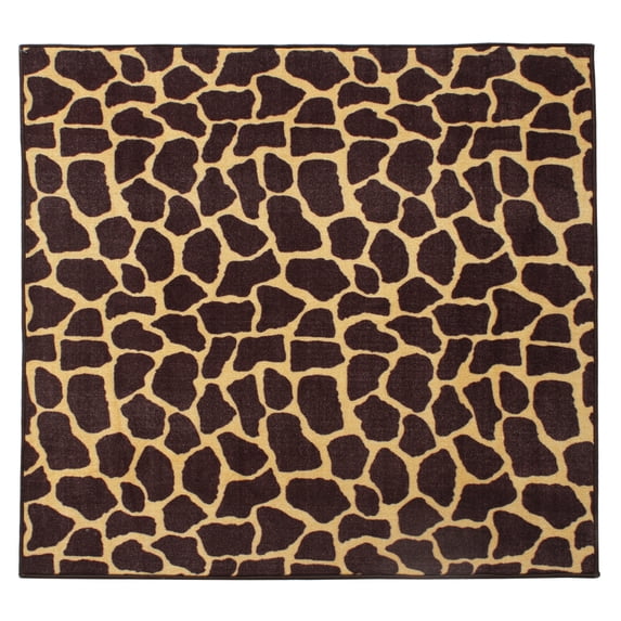 Furnishmyplace Giraffe Tall Order Area Rug for Living Room, Dining Room, Kids 9' x 9'