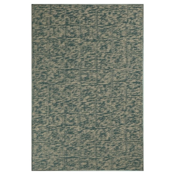 Furnishmyplace Modern Indoor/Outdoor Commercial Rug - Blue, Elemental Area Rugs 11' x 15'