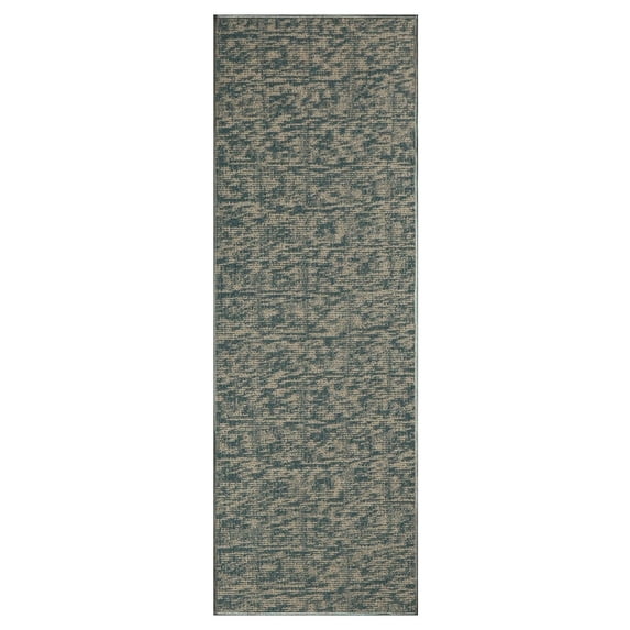 Furnishmyplace Modern Indoor/Outdoor Commercial Rug - Blue, Elemental Area Rugs 2' x 22'
