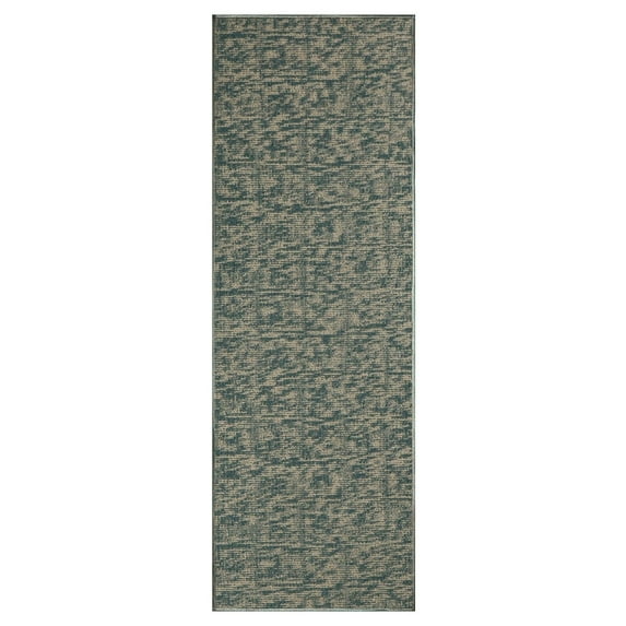 Furnishmyplace Modern Indoor/Outdoor Commercial Rug - Blue, Elemental Area Rugs 2' x 26'