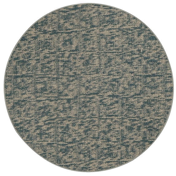 Furnishmyplace Modern Indoor/Outdoor Commercial Rug - Blue, Elemental Area Rugs 6' Round