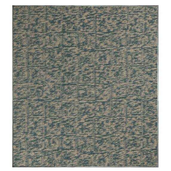 Furnishmyplace Modern Indoor/Outdoor Commercial Rug - Blue, Elemental Area Rugs 7' x 7'