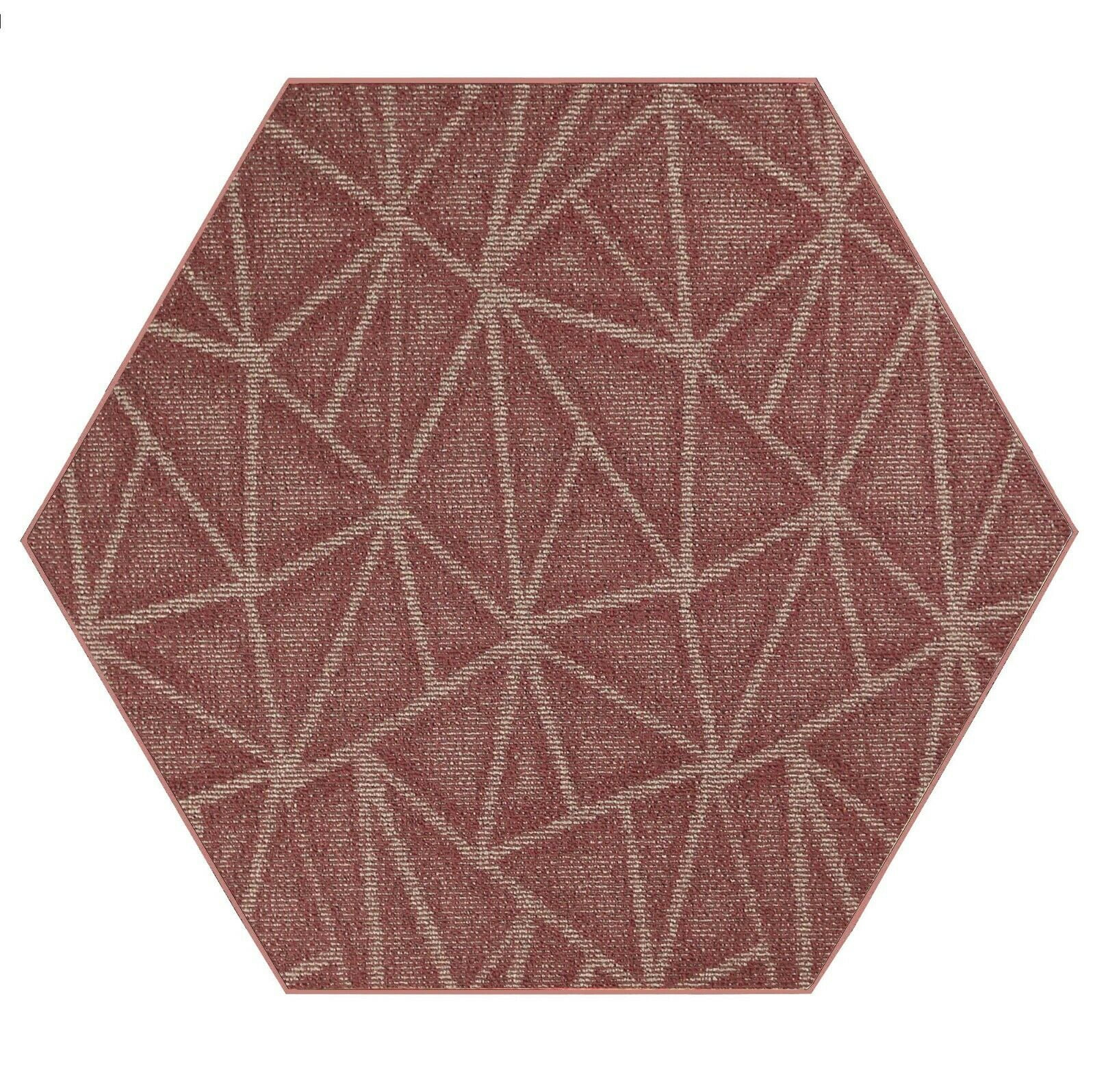Furnishmyplace Modern Indoor/Outdoor Commercial Rug - Burgundy, Refine ...
