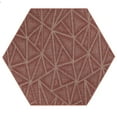 thumbnail image 1 of Furnishmyplace Modern Indoor/Outdoor Commercial Rug - Burgundy, Refine Area Rugs 9' Hexagon, 1 of 5