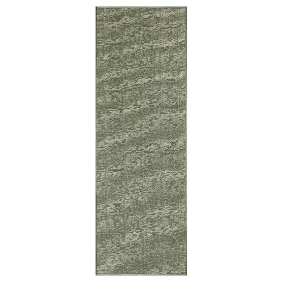 Furnishmyplace Modern Indoor/Outdoor Commercial Rug - Green, Elemental Area Rugs 2' x 8'
