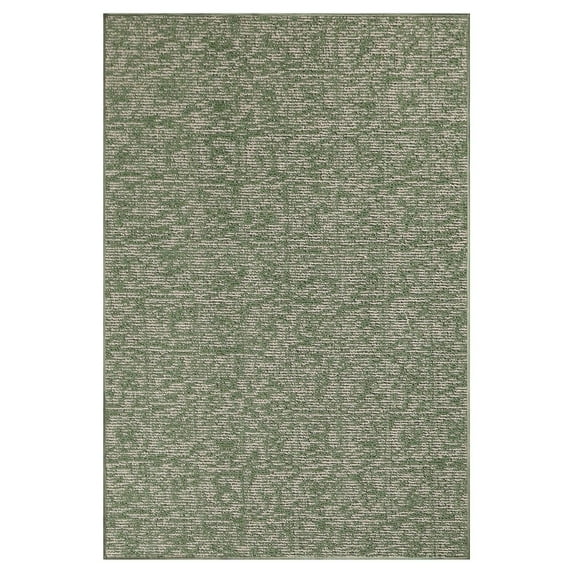 Furnishmyplace Modern Indoor/Outdoor Commercial Rug - Green, Elemental Area Rugs 8' x 18'