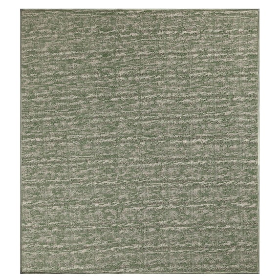 Furnishmyplace Modern Indoor/Outdoor Commercial Rug - Green, Elemental Area Rugs 9' x 9'