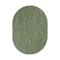 thumbnail image 1 of Furnishmyplace Modern Indoor/Outdoor Commercial Rug - Green, Refine Area Rugs 10' x 12' Oval, 1 of 5