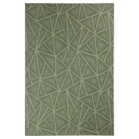 Furnishmyplace Modern Indoor/Outdoor Commercial Rug - Green, Refine Area Rugs 11' x 14'