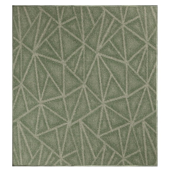 Furnishmyplace Modern Indoor/Outdoor Commercial Rug - Green, Refine Area Rugs 2' x 2'