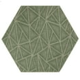 thumbnail image 1 of Furnishmyplace Modern Indoor/Outdoor Commercial Rug - Green, Refine Area Rugs 5' Hexagon, 1 of 5