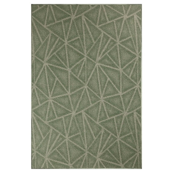 Furnishmyplace Modern Indoor/Outdoor Commercial Rug - Green, Refine Area Rugs 8' x 17'