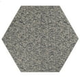 thumbnail image 1 of Furnishmyplace Modern Indoor/Outdoor Commercial Rug - Navy, Elemental Area Rugs 2' Hexagon, 1 of 5