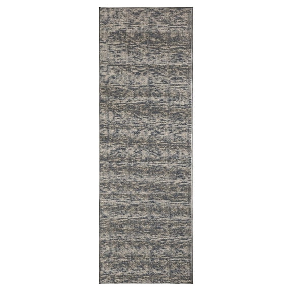 Furnishmyplace Modern Indoor/Outdoor Commercial Rug - Navy, Elemental Area Rugs 2' x 46'