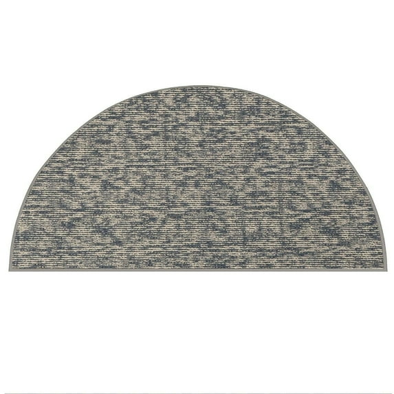 Furnishmyplace Modern Indoor/Outdoor Commercial Rug - Navy, Elemental Area Rugs 42" x 84" Half Round