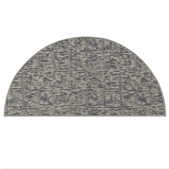 Furnishmyplace Modern Indoor/Outdoor Commercial Rug - Navy, Elemental Area Rugs 66" x 132" Half Round