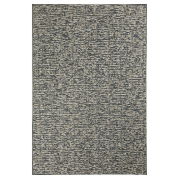 Furnishmyplace Modern Indoor/Outdoor Commercial Rug - Navy, Elemental Area Rugs 8' x 14'