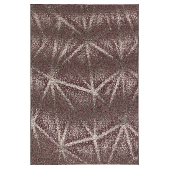 Furnishmyplace Modern Indoor/Outdoor Commercial Rug - Purple, Refine Area Rugs 2' x 6'
