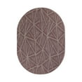 thumbnail image 1 of Furnishmyplace Modern Indoor/Outdoor Commercial Rug - Purple, Refine Area Rugs 6' x 8' Oval, 1 of 5