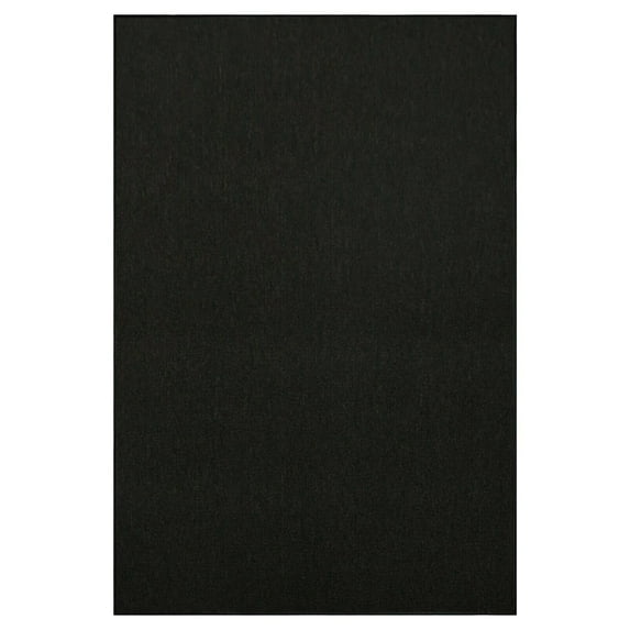 Furnishmyplace Modern Indoor/Outdoor Commercial Solid Black Color, Area Rugs 2' x 6'