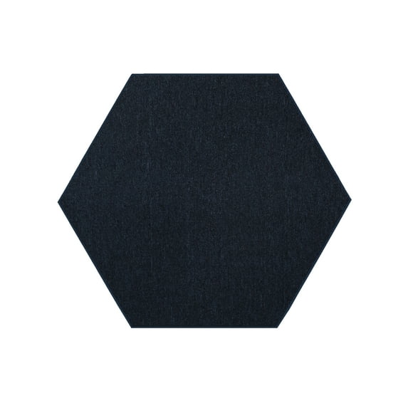 Furnishmyplace Modern Indoor/Outdoor Commercial Solid Navy Color, Area Rugs 10' Hexagon